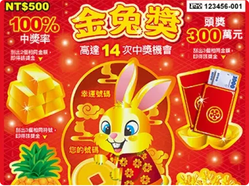 刮刮樂金兔獎