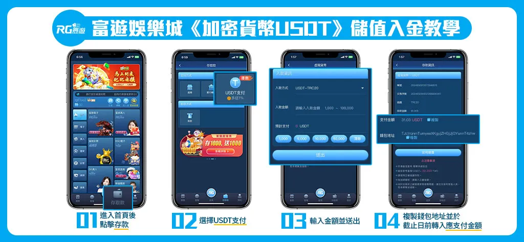 富遊娛樂城USTD儲值教學：新手必看入金指南，快速掌握儲值步驟！